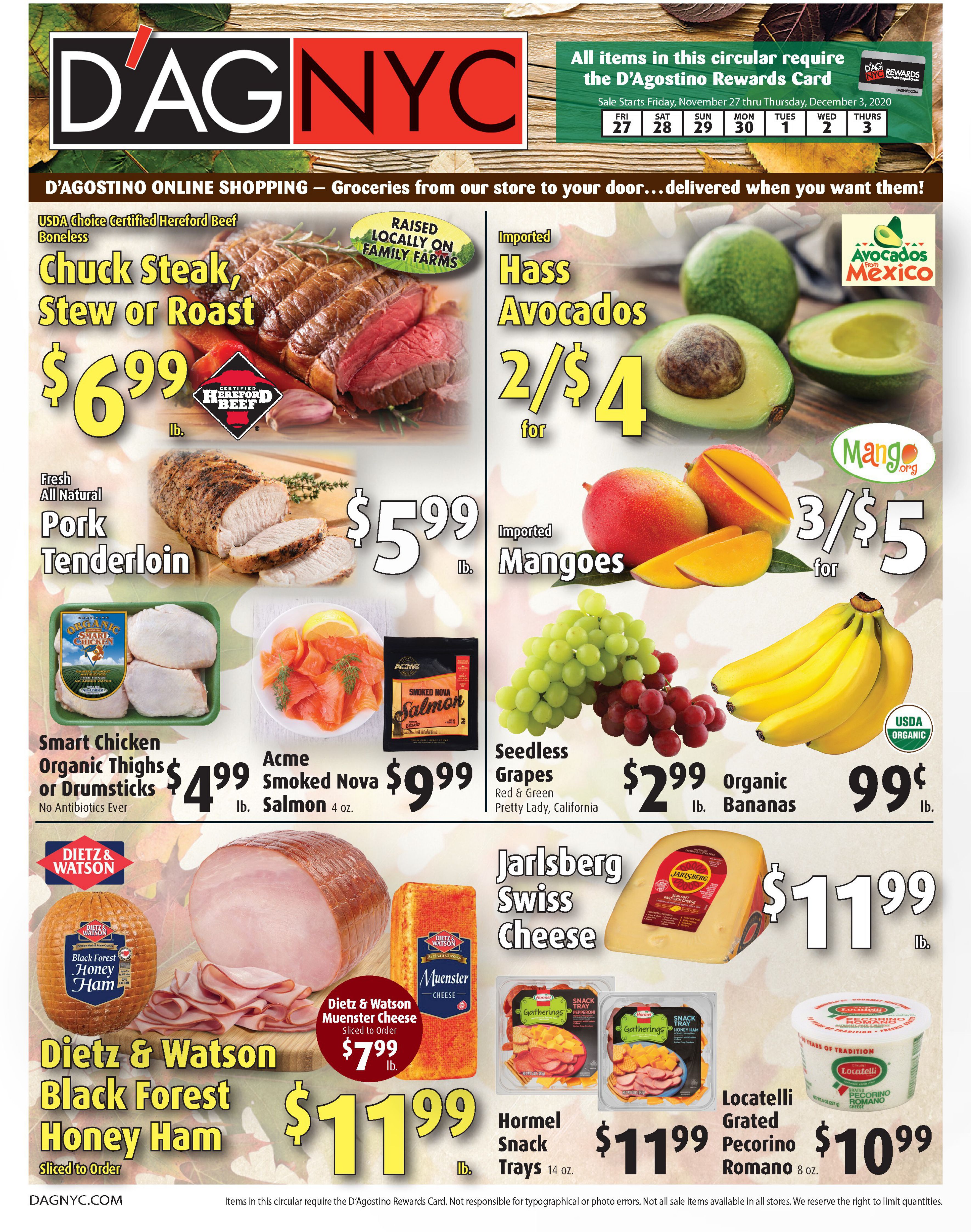 D'Agostino Weekly Ad Flyer November 27 to December 3, 2020