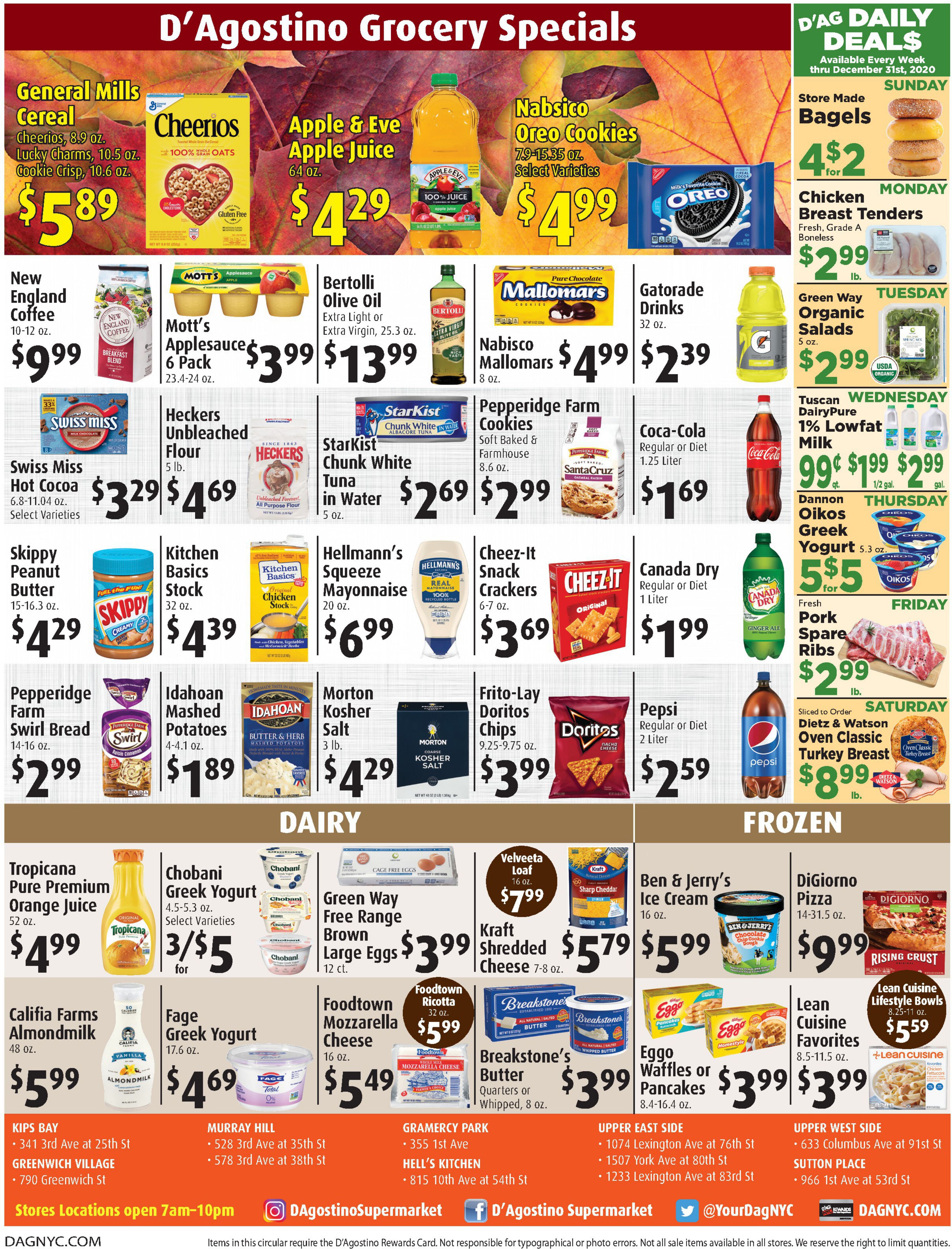D'Agostino Weekly Ad Flyer November 27 to December 3, 2020