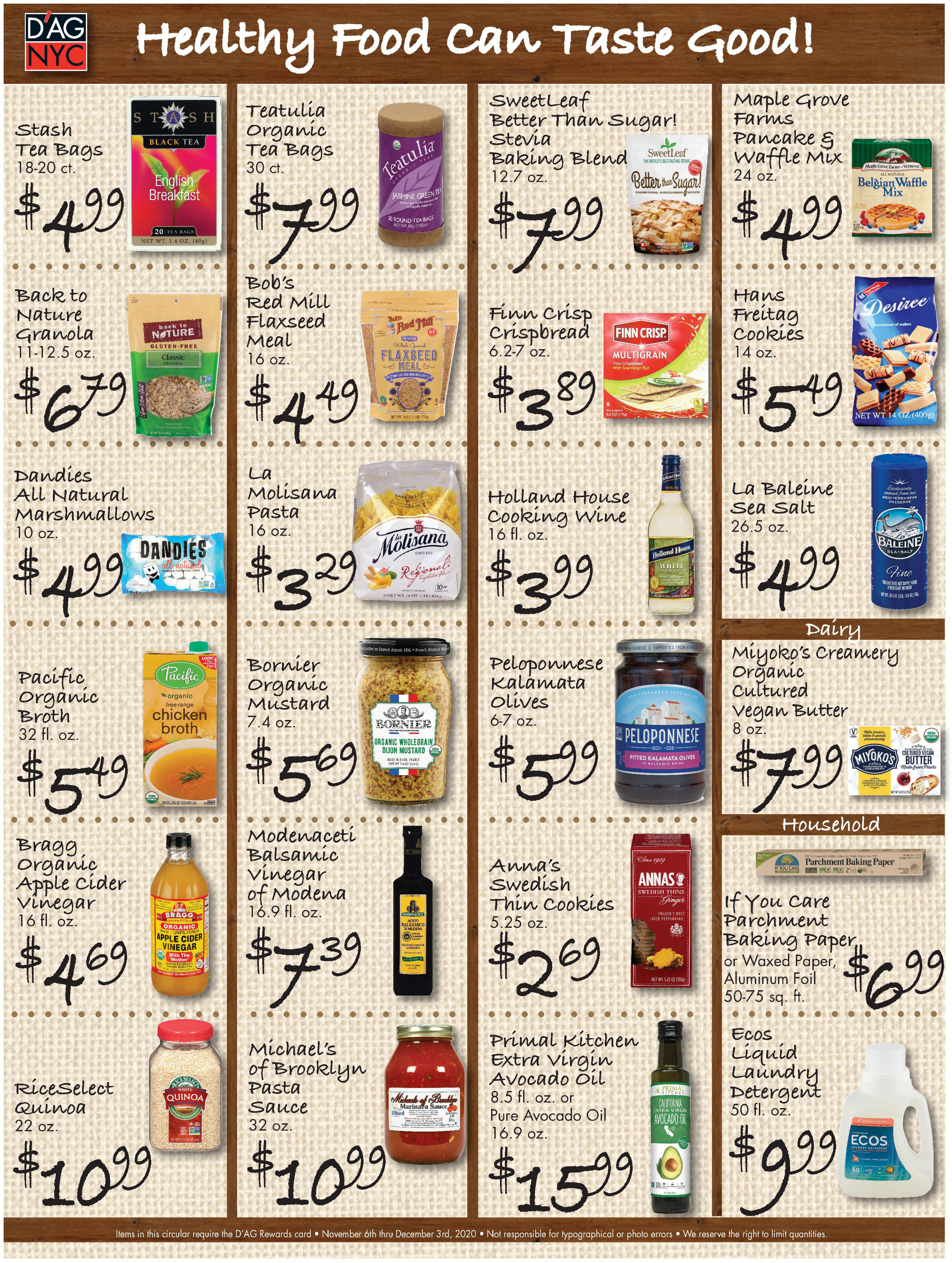 D'Agostino Weekly Ad Flyer November 27 to December 3, 2020