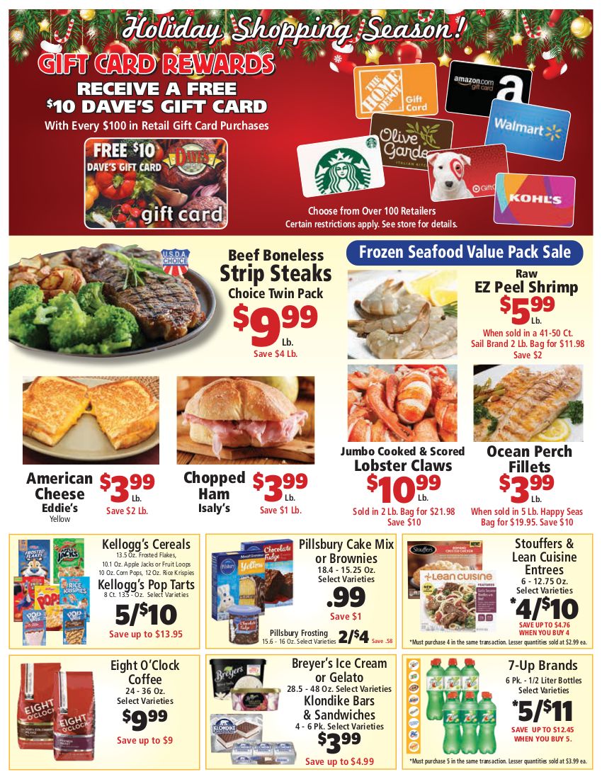 Dave's Markets 5 Day Sale Ad Flyer November 27 to December 1, 2020