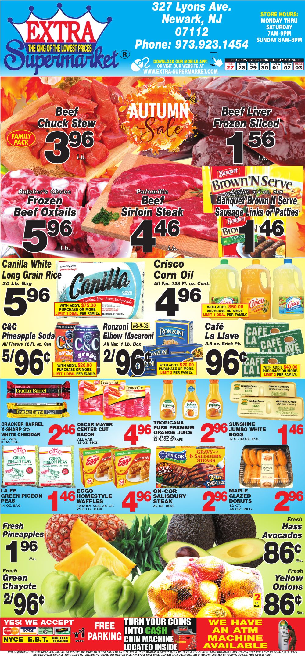 Extra Supermarket Weekly Ad Flyer November 27 to December 3, 2020