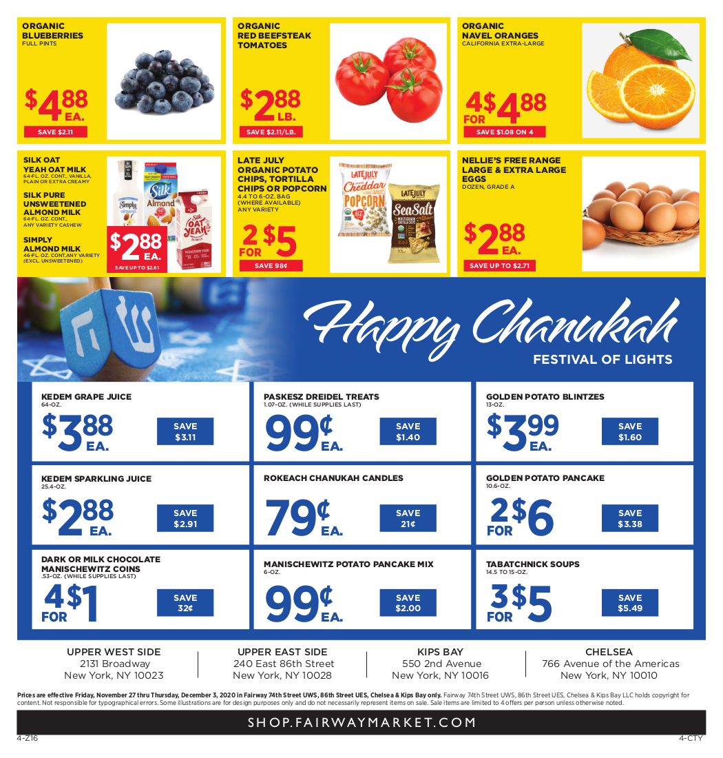 Fairway Market Weekly Ad Flyer November 27 to December 3, 2020