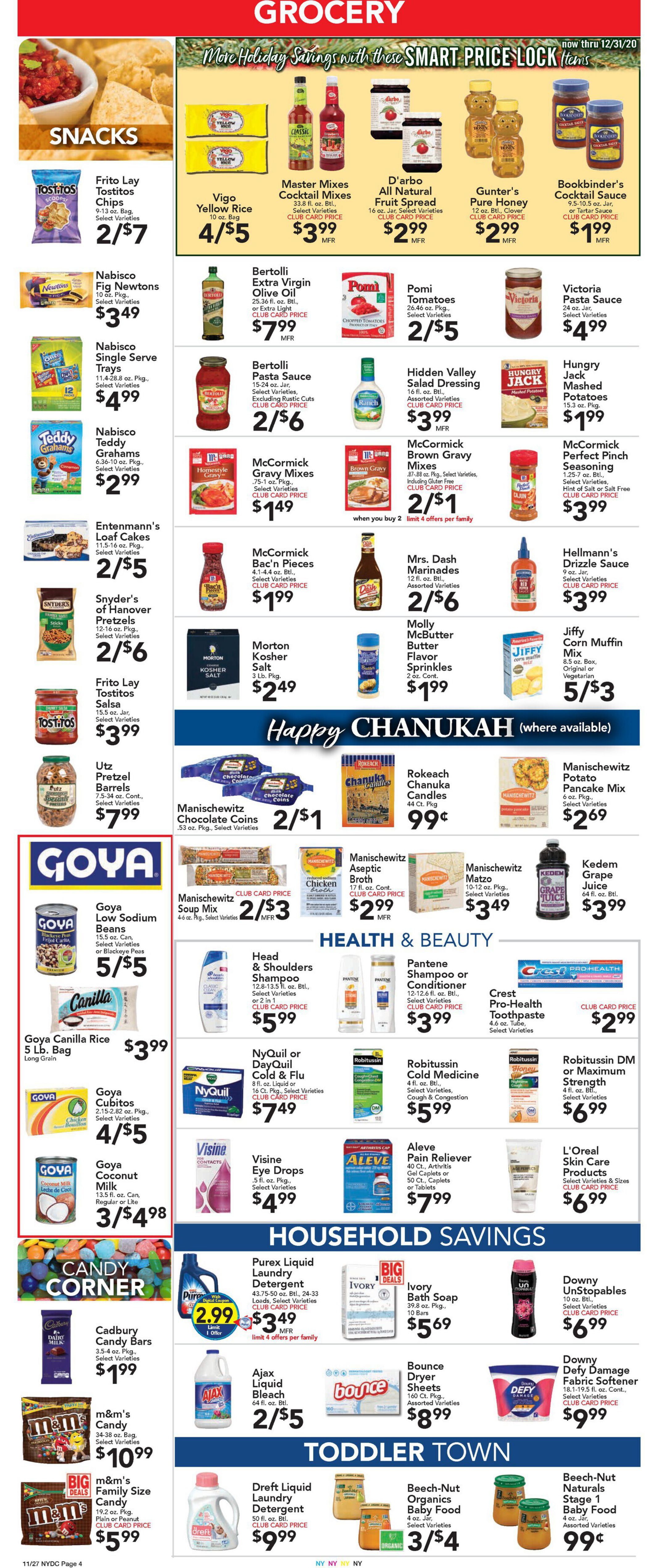 Foodtown Weekly Ad Flyer November 27 to December 3, 2020