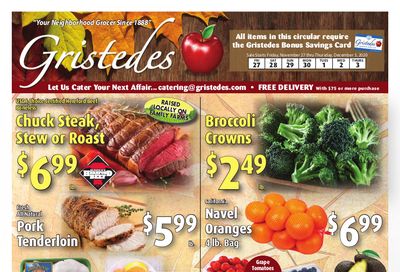 Gristedes Weekly Ad Flyer November 27 to December 3, 2020
