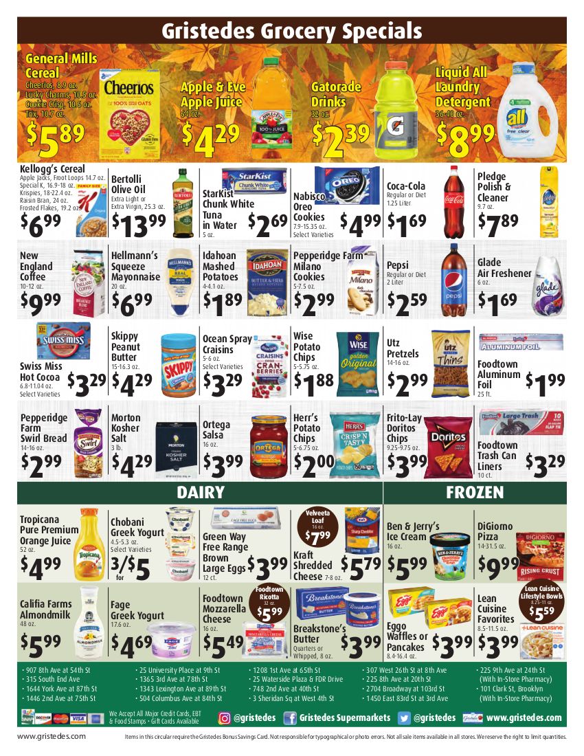 Gristedes Weekly Ad Flyer November 27 to December 3, 2020