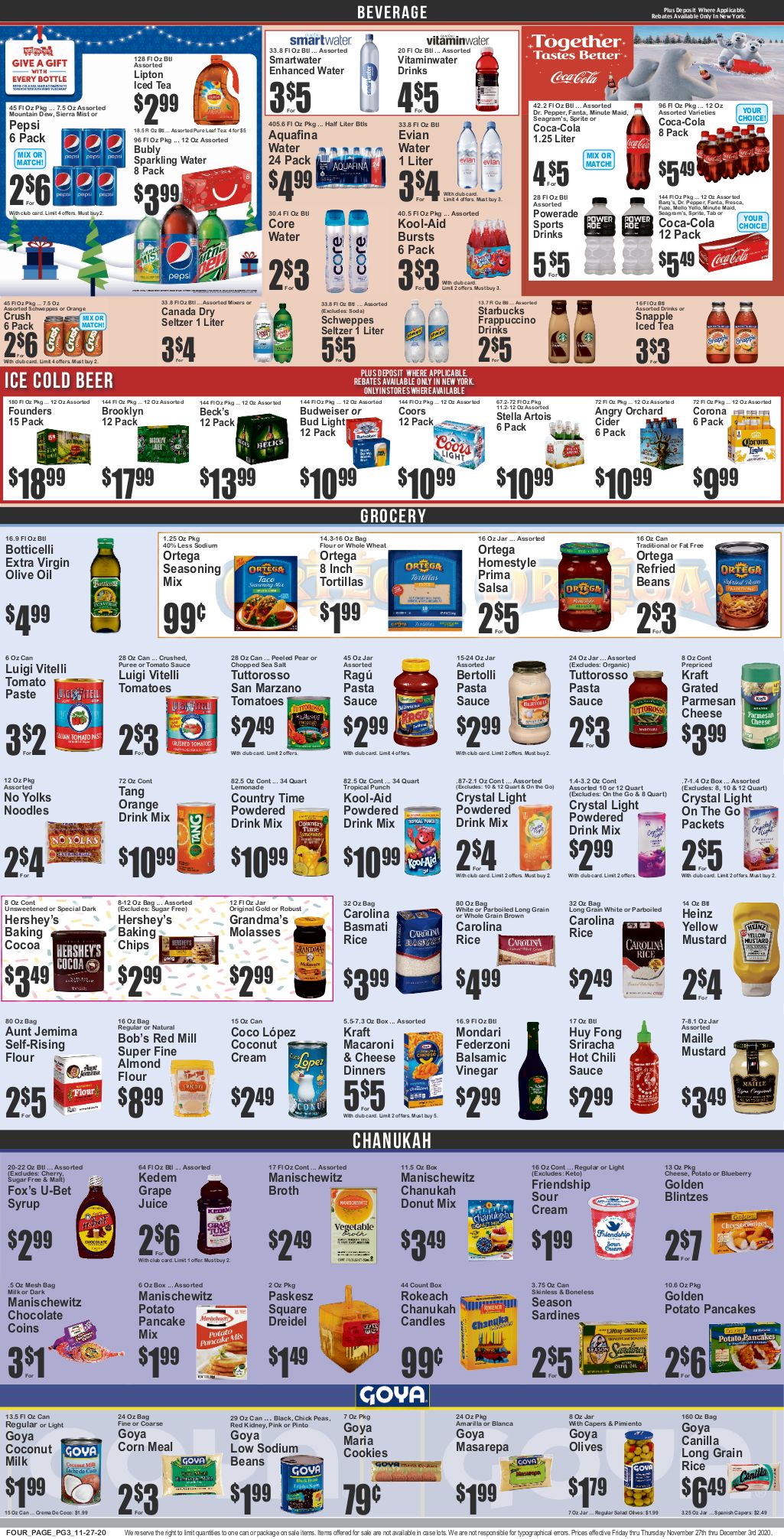 Key Food Weekly Ad Flyer November 27 to December 3, 2020
