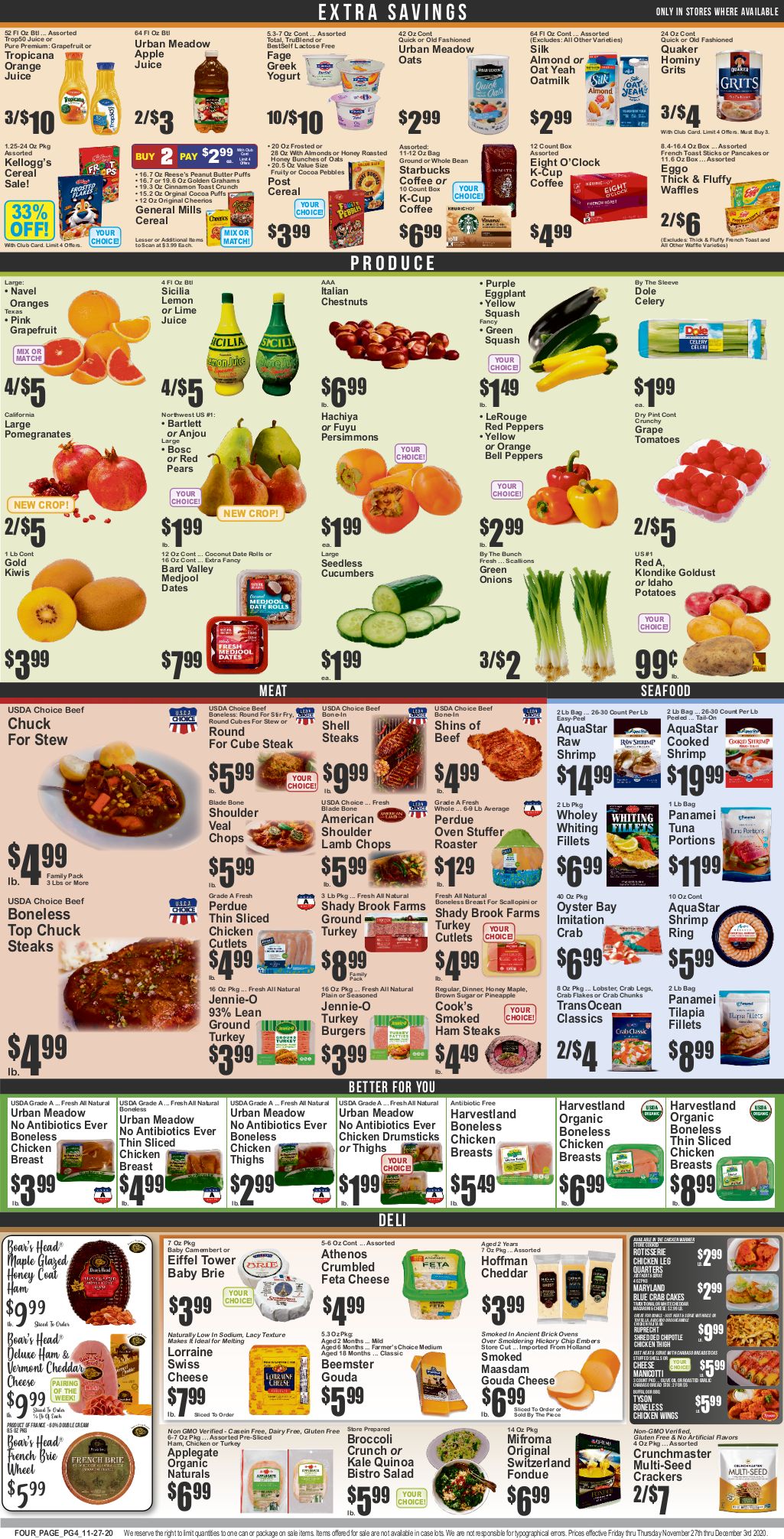 Key Food Weekly Ad Flyer November 27 to December 3, 2020