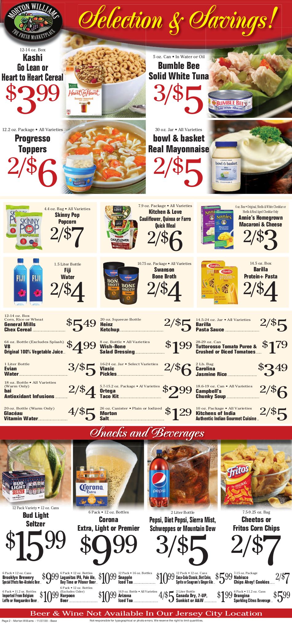 Morton Williams Weekly Ad Flyer November 27 to December 3, 2020