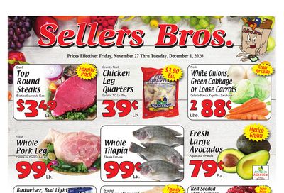Sellers Bros 5 Day Sale Ad Flyer November 27 to December 1, 2020