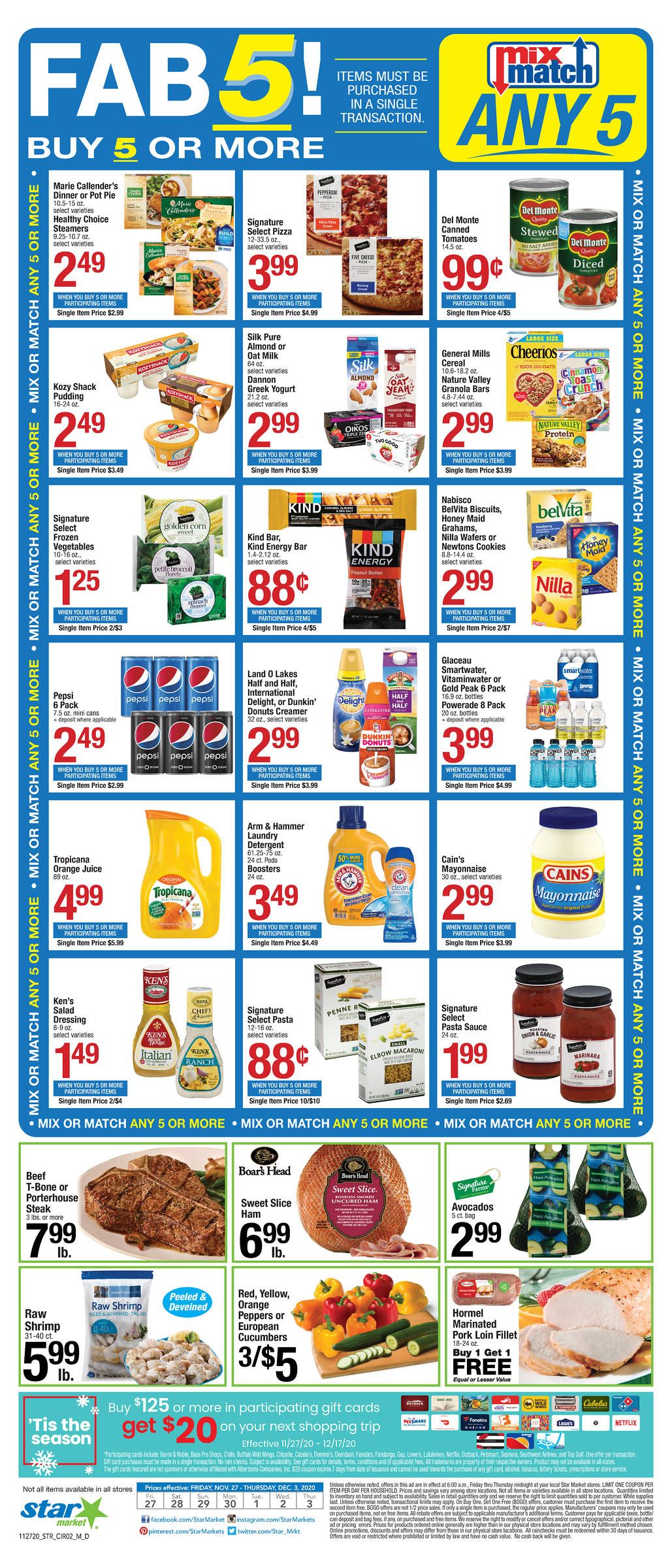 Star Market Weekly Ad Flyer November 27 to December 3, 2020