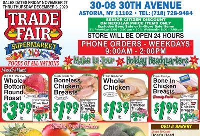 Trade Fair Supermarket Weekly Ad Flyer November 27 to December 3, 2020