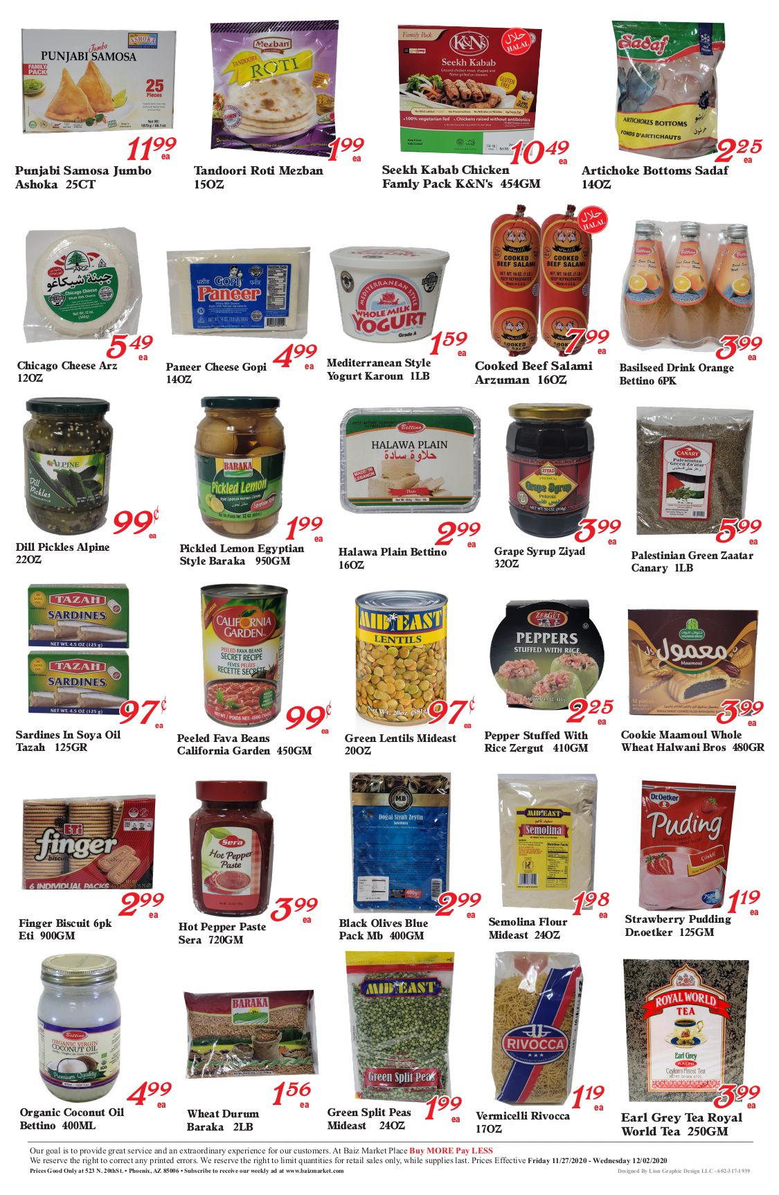 Baiz Market Weekly Ad Flyer November 27 to December 2, 2020
