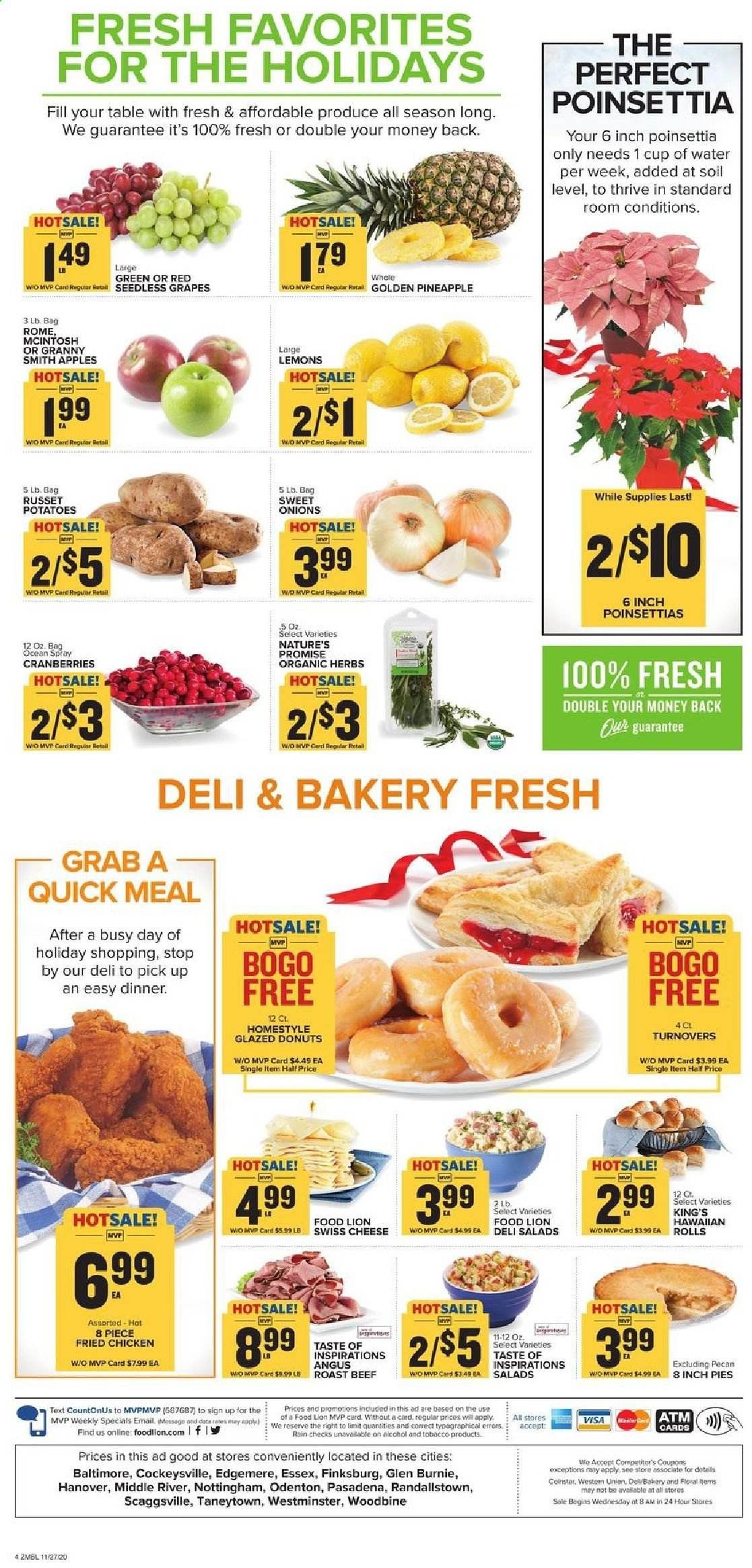 Food Lion (MD) Weekly Ad Flyer November 27 to December 1