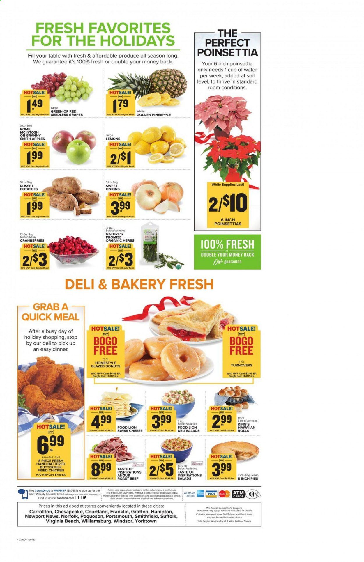 Food Lion (VA) Weekly Ad Flyer November 27 to December 1