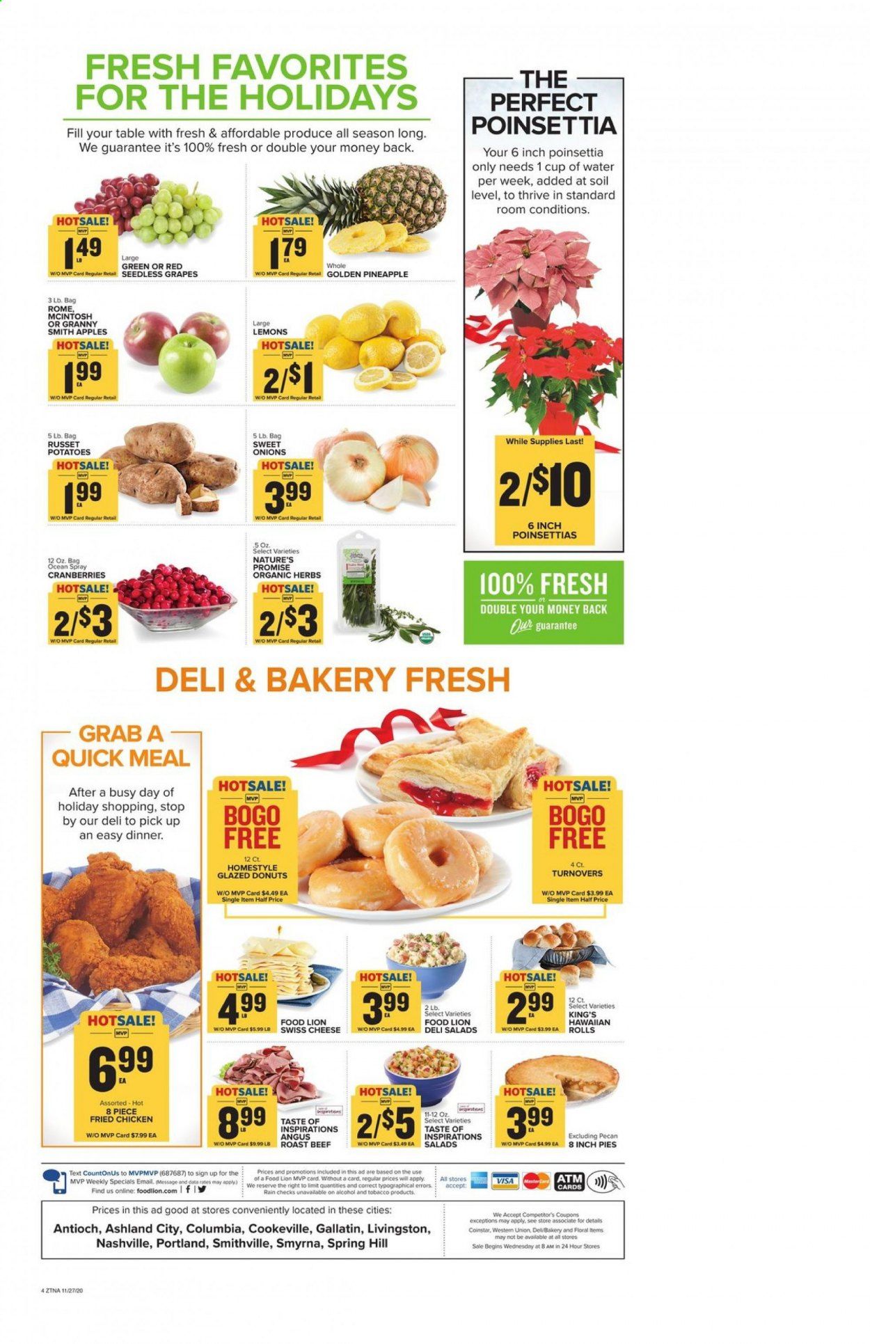 Food Lion (TN) Weekly Ad Flyer November 27 to December 1
