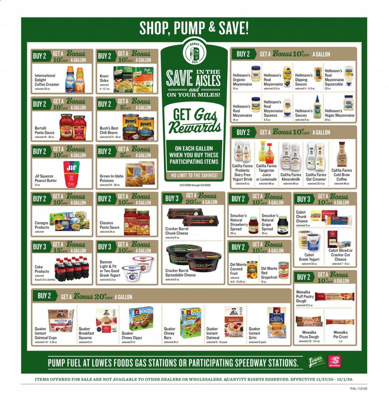 Lowes Foods Weekly Ad Flyer November 27 to December 1