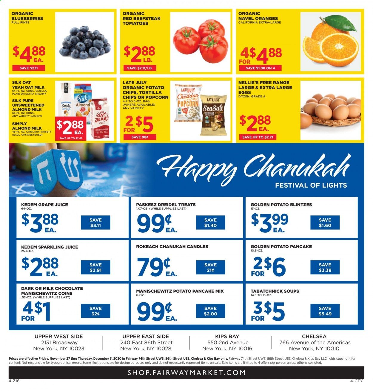 Fairway Market (CT, NJ, NY) Weekly Ad Flyer November 27 to December 3