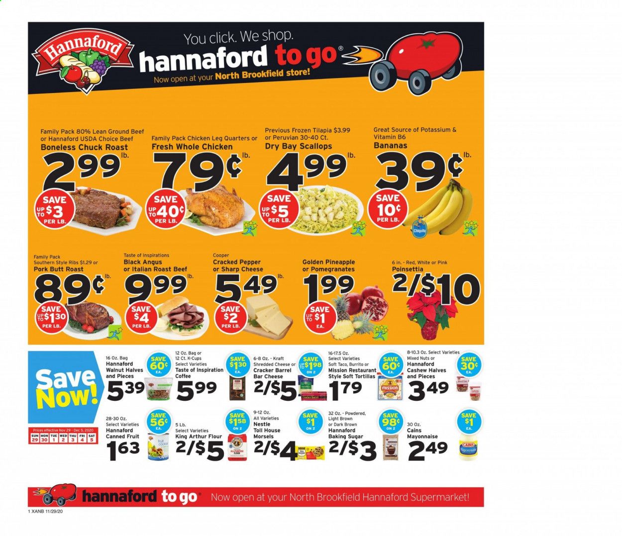 Hannaford (MA) Weekly Ad Flyer November 29 to December 5
