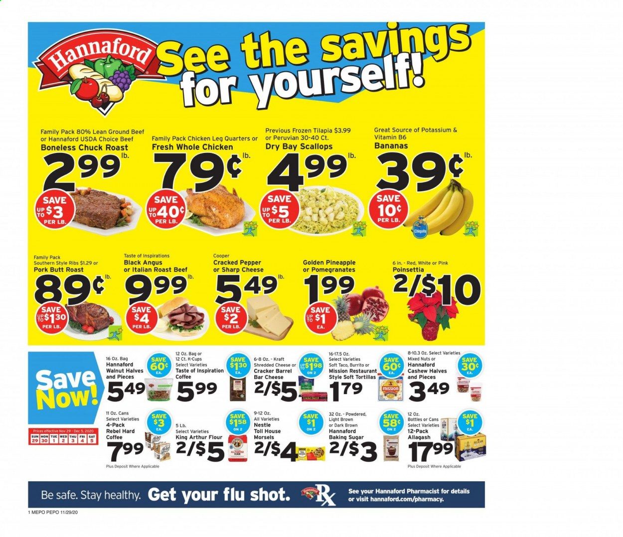 Hannaford (ME) Weekly Ad Flyer November 29 to December 5