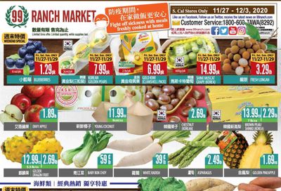 99 Ranch Market (CA) Weekly Ad Flyer November 27 to December 3