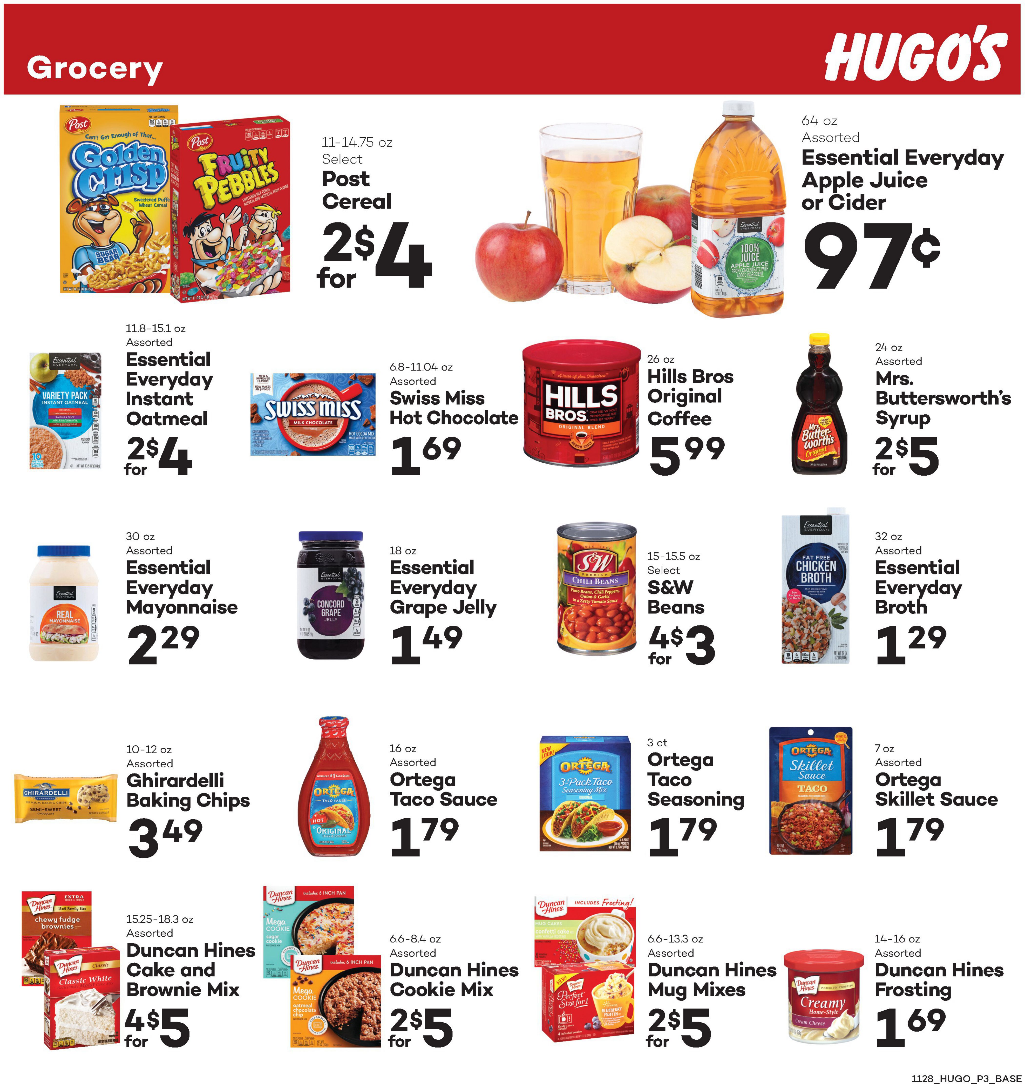 Hugo's Family Marketplace Weekly Ad Flyer November 28 to December 4, 2020