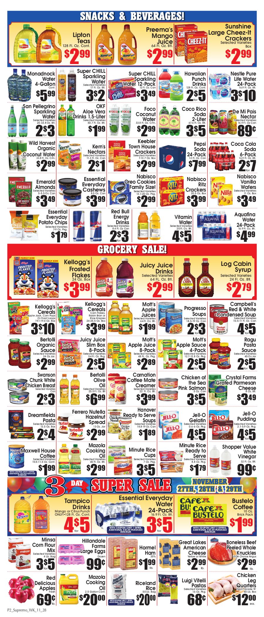 Supremo Food Market Weekly Ad Flyer November 28 to December 11, 2020