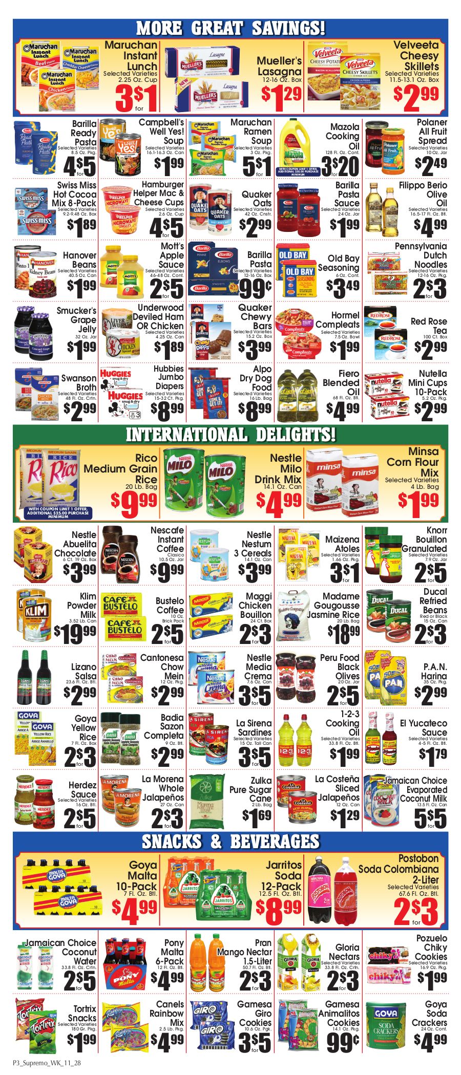 Supremo Food Market Weekly Ad Flyer November 28 to December 11, 2020