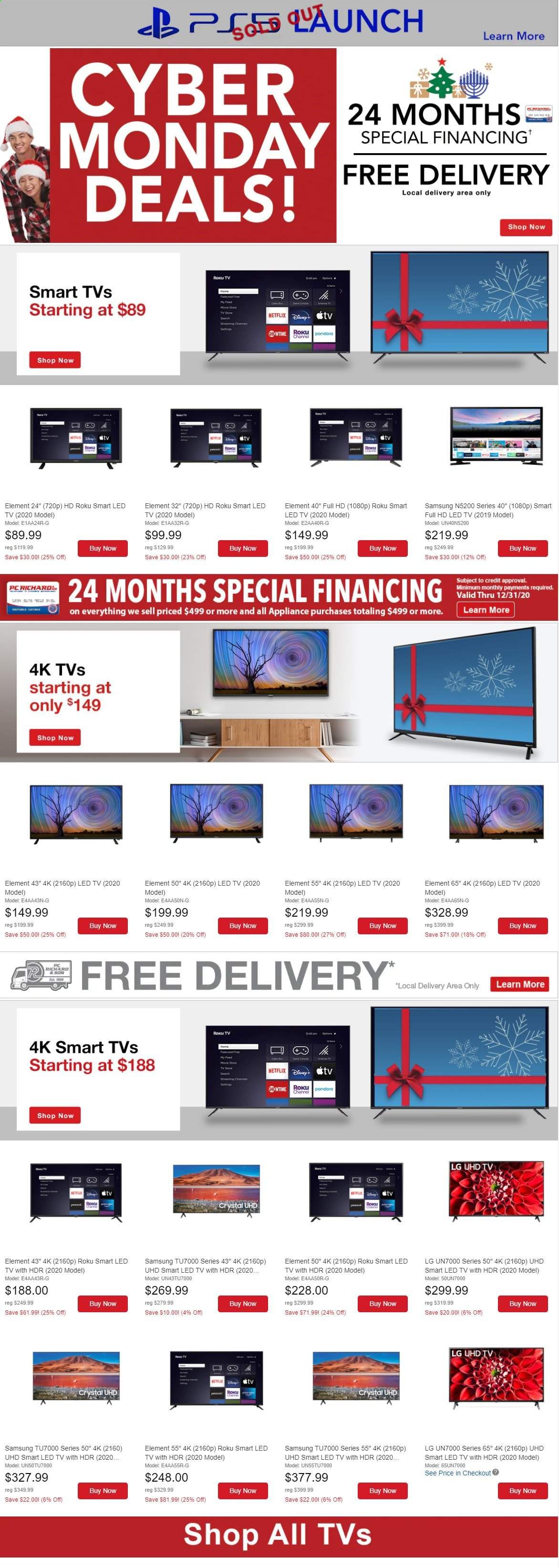 P.C. Richard & Son Weekly Ad Flyer November 29 to December 6