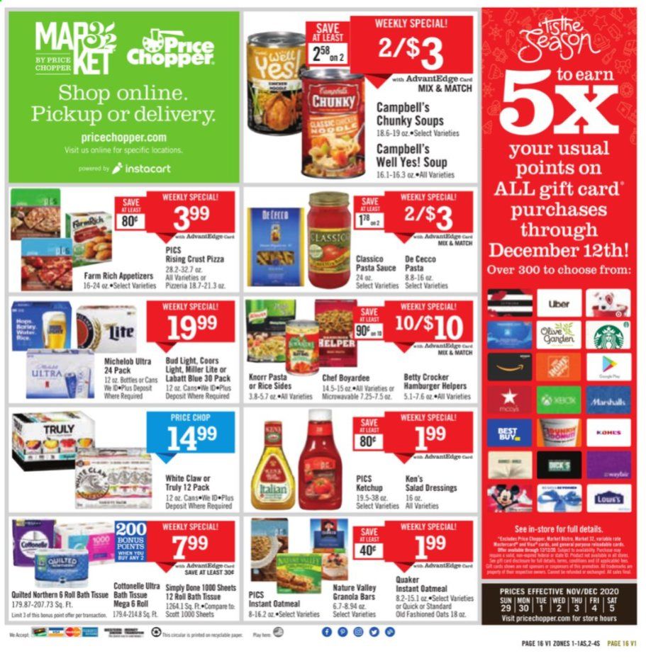 Price Chopper (CT, MA, NH, NY, PA, VT) Weekly Ad Flyer November 29 to December 5