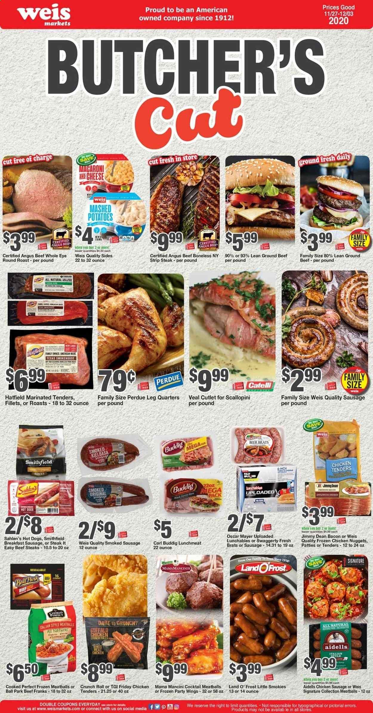 Weis Weekly Ad Flyer November 27 to December 3