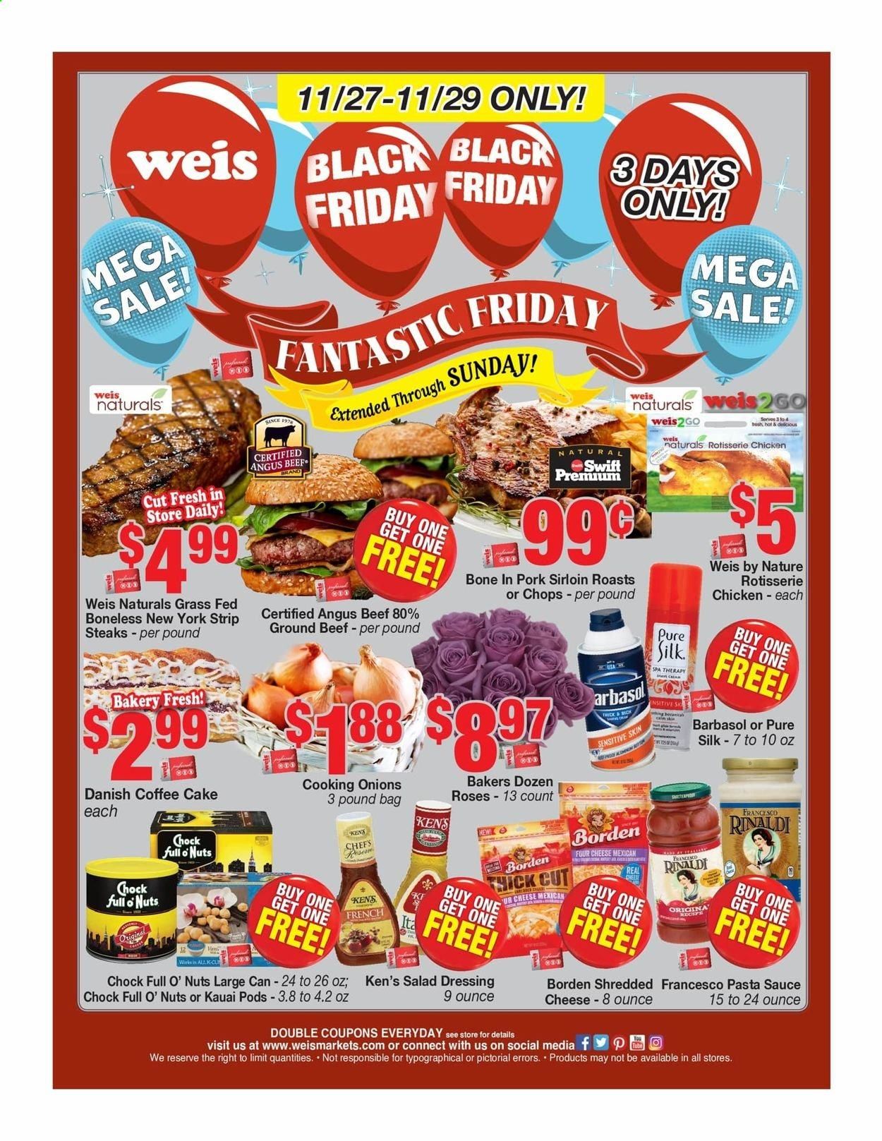 Weis Weekly Ad Flyer November 27 to November 29
