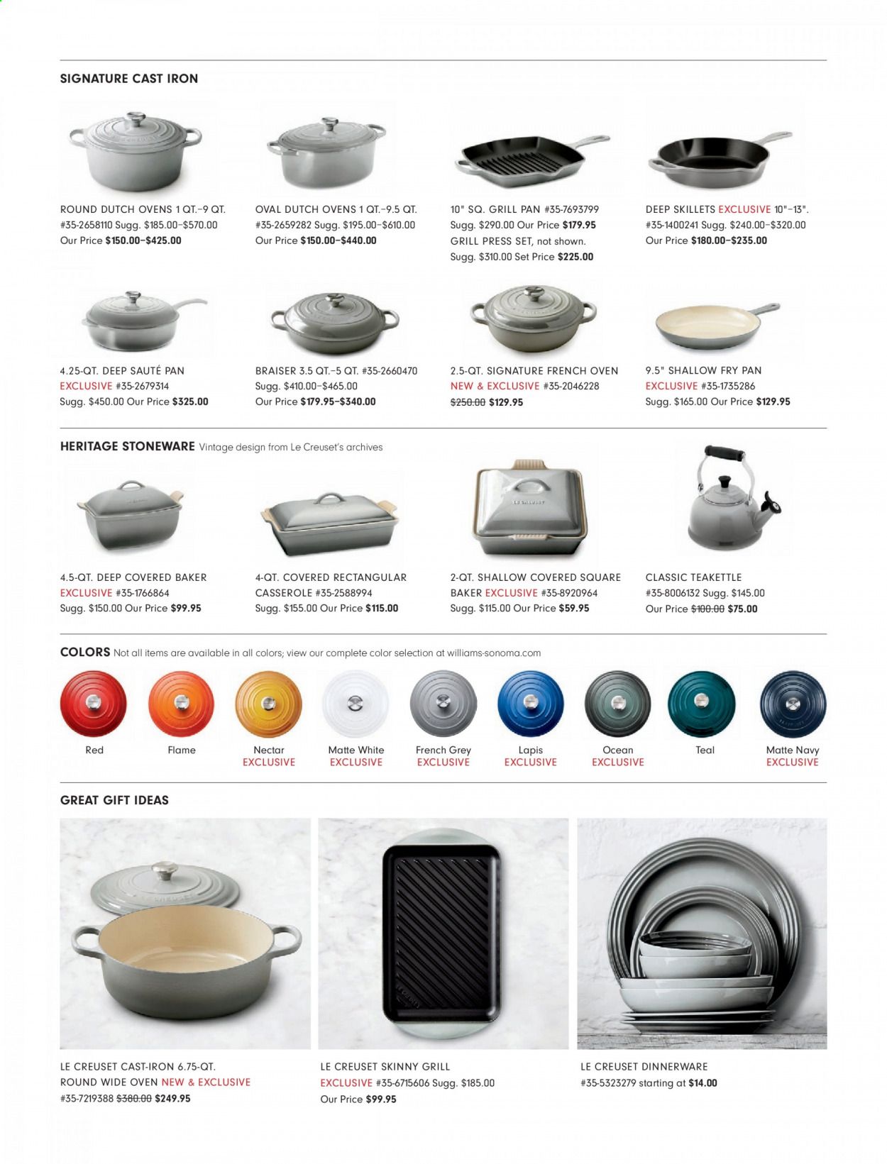 Williams-Sonoma Weekly Ad Flyer December 1 to December 31