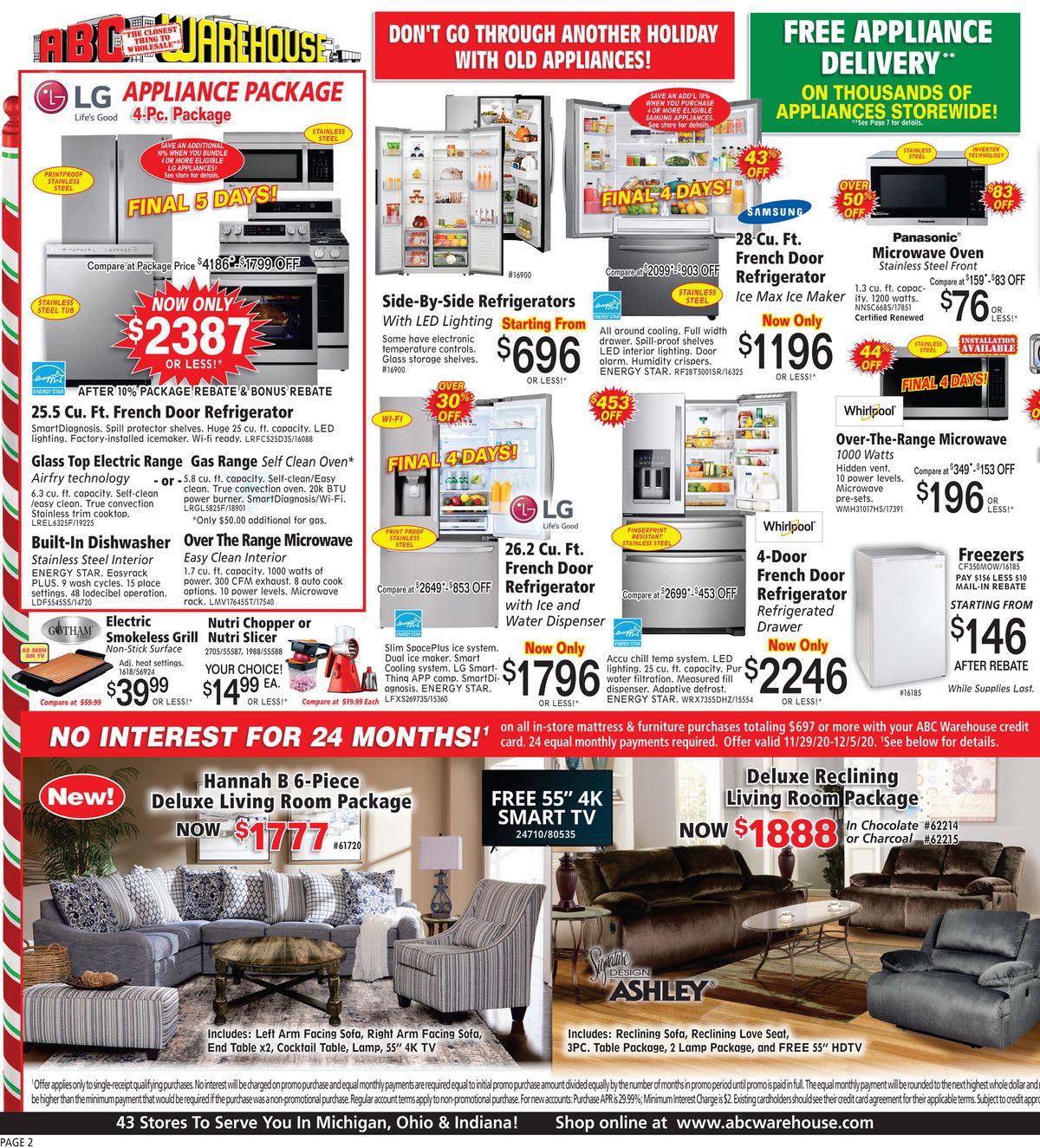 ABC Warehouse Weekly Ad Flyer November 29 to December 5, 2020