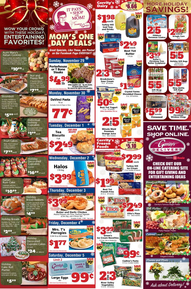 Gerrity's Thanksgiving Weekly Ad Flyer November 29 to December 05, 2020