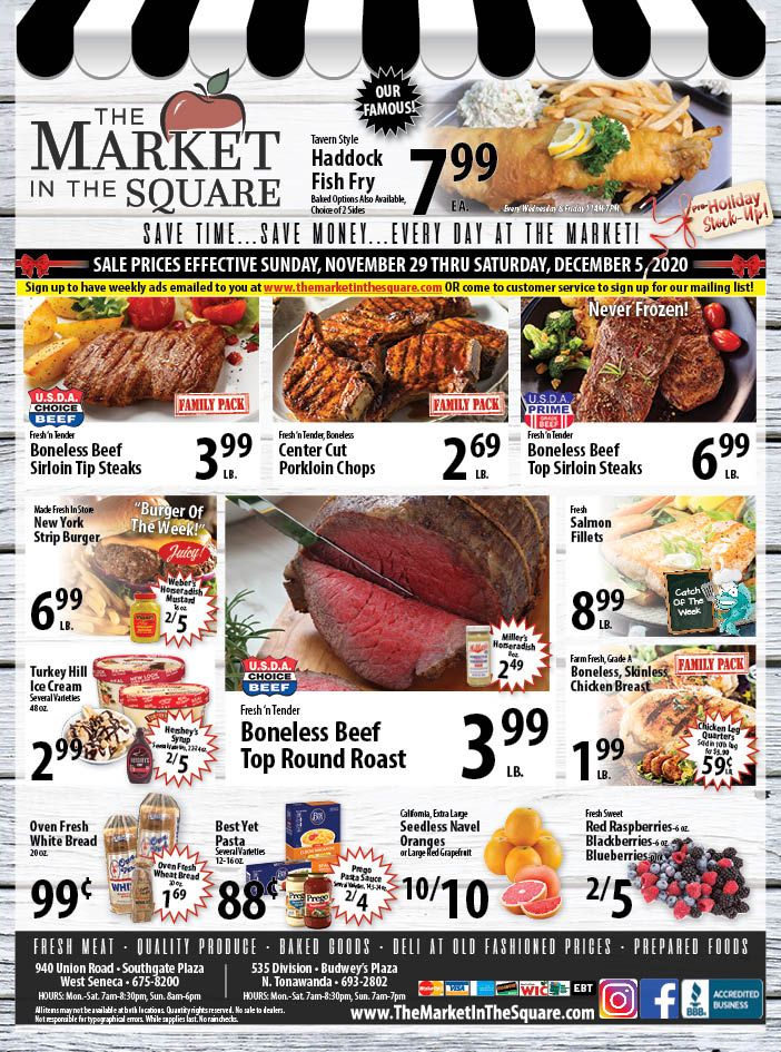 Market In The Square Weekly Ad Flyer November 29 to November 05, 2020