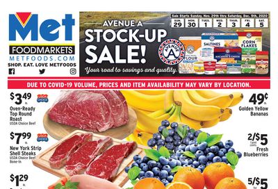 Met Foodmarkets Weekly Ad Flyer November 29 to December 05, 2020