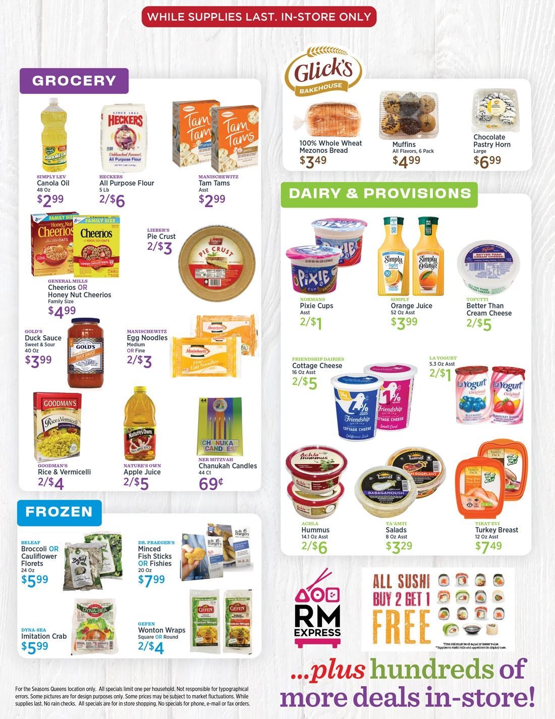 Seasons Weekly Hanukkah Ad Flyer November 29 to December 04, 2020