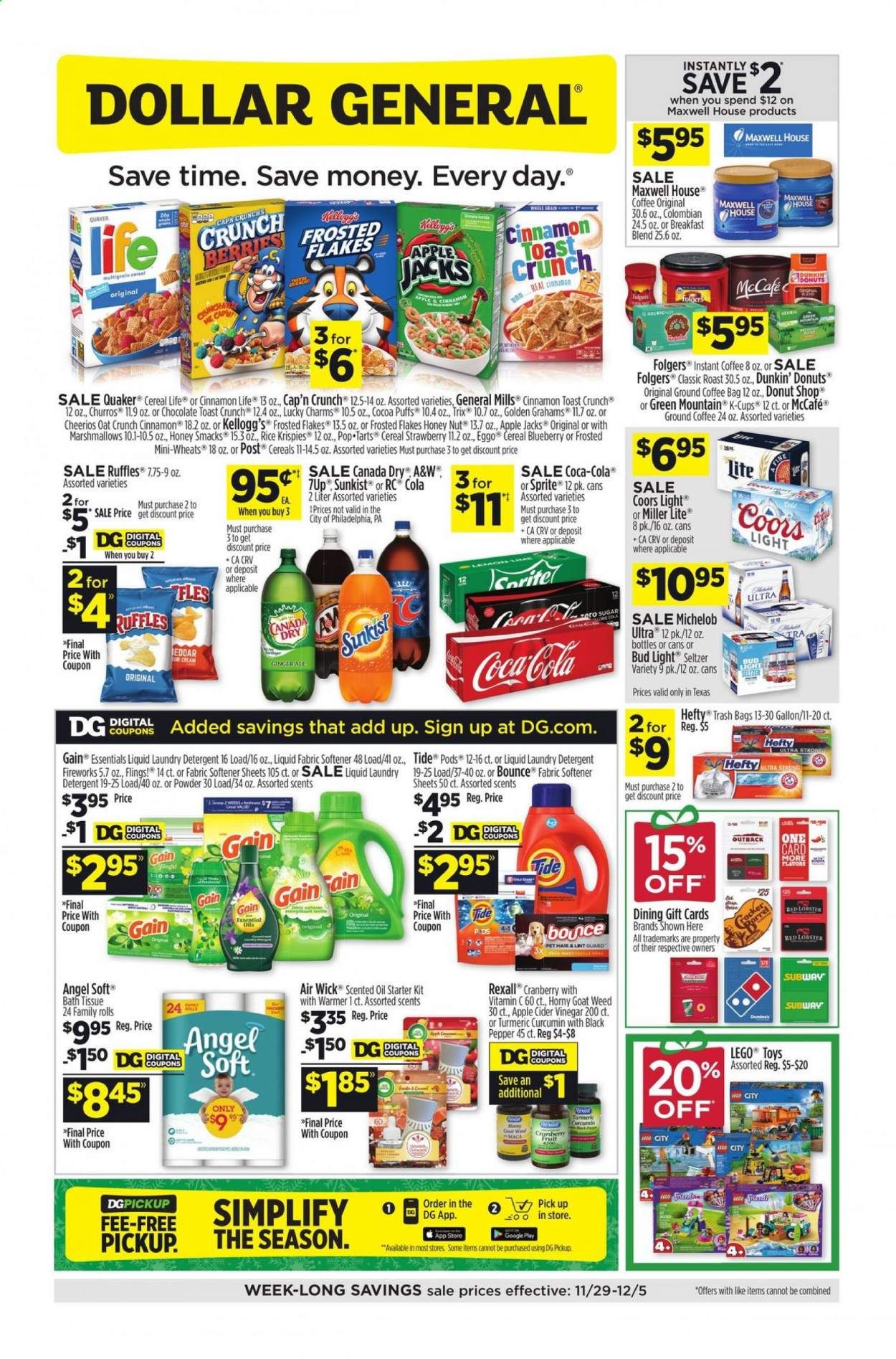 Dollar General (TX) Weekly Ad Flyer November 29 to December 5