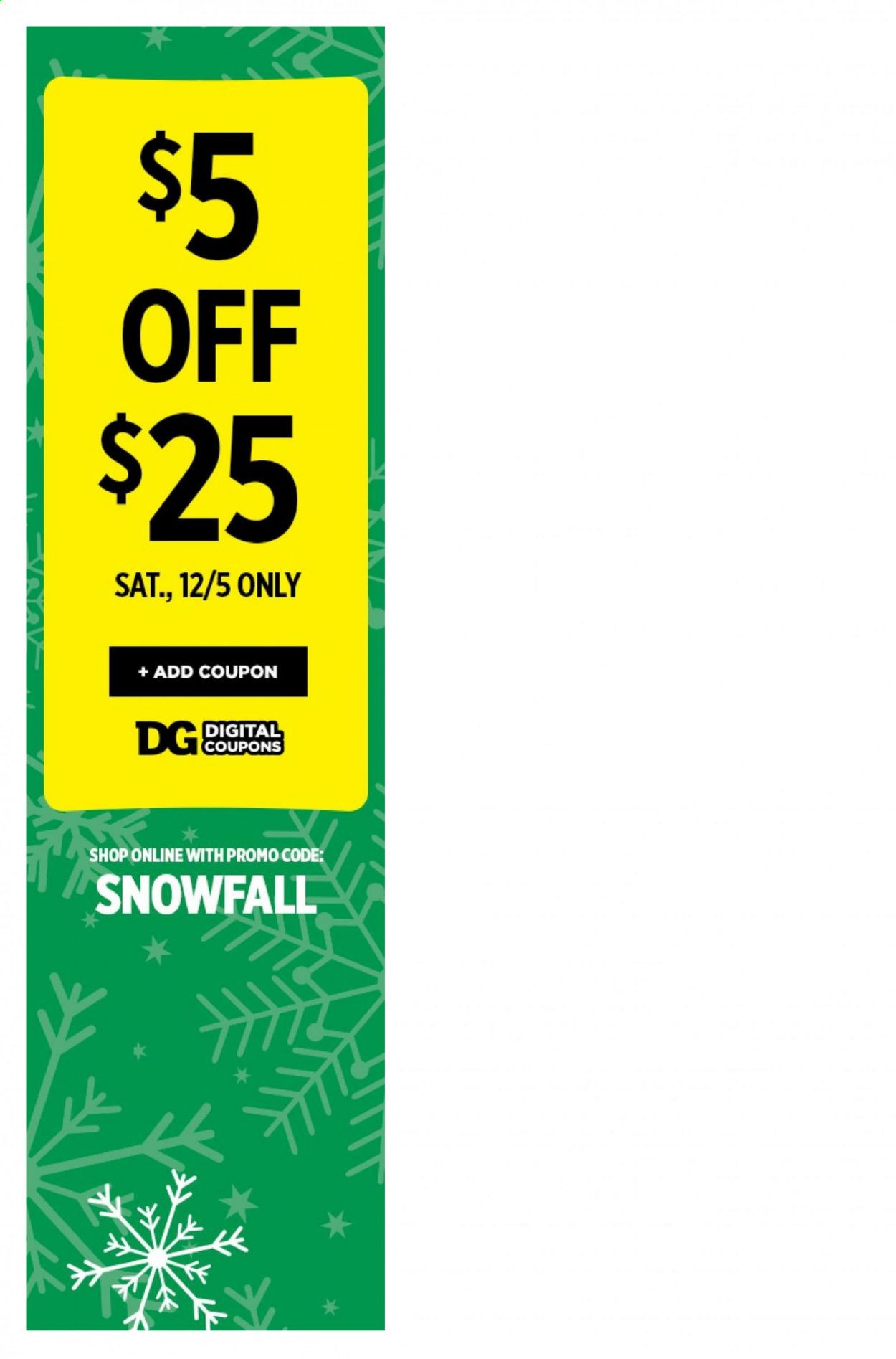 Dollar General (AZ, IN, KY, MI, NY, PA) Weekly Ad Flyer November 29 to December 5