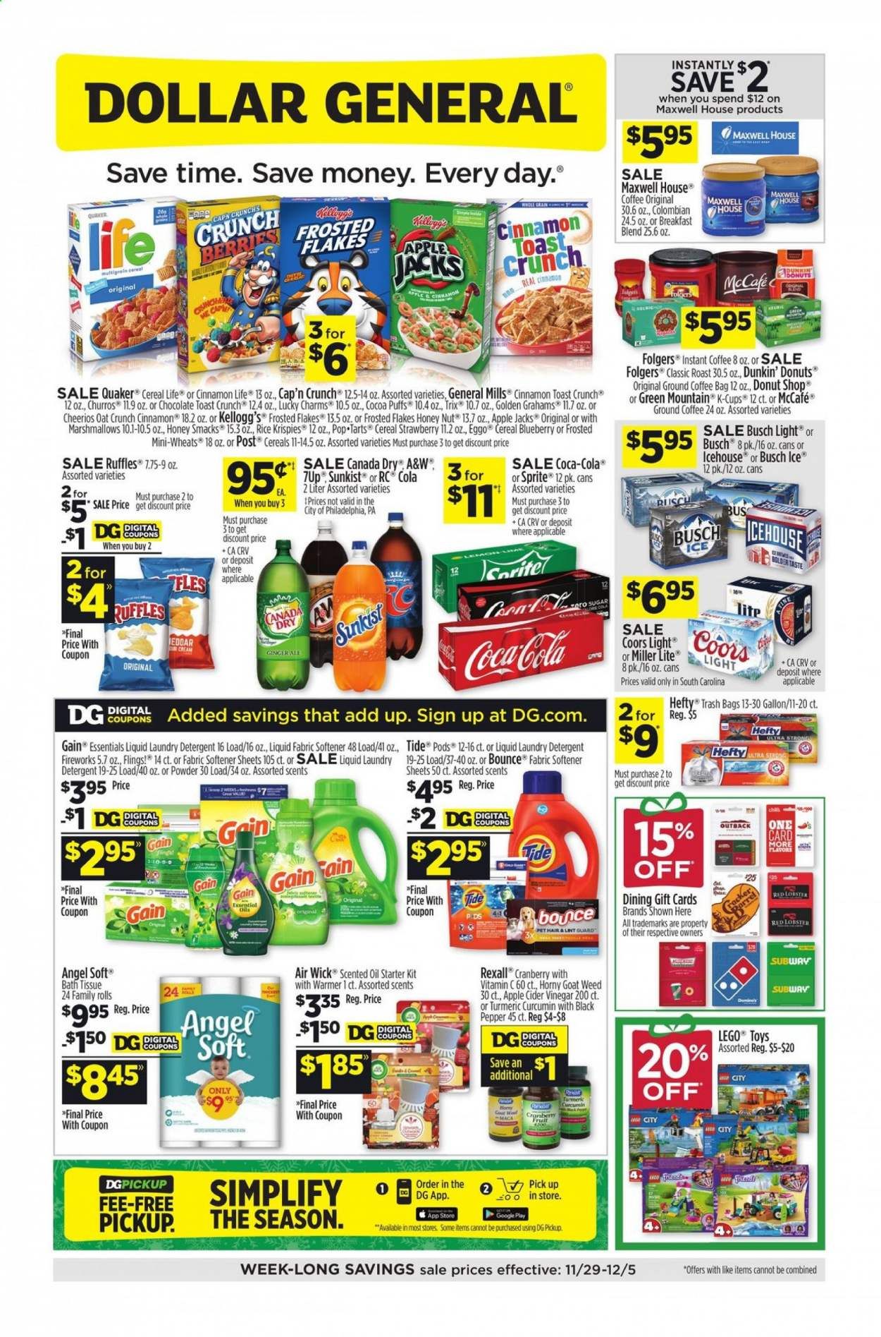 Dollar General (SC, TX) Weekly Ad Flyer November 29 to December 5