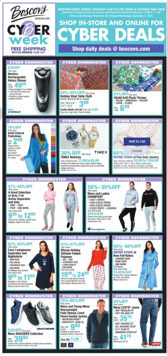 Boscov's Weekly Ad Flyer November 29 to December 2