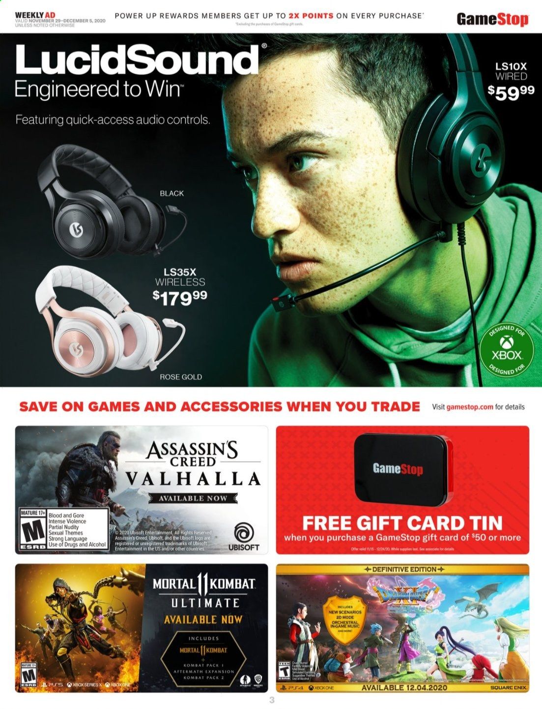 GameStop Weekly Ad Flyer November 29 to December 5