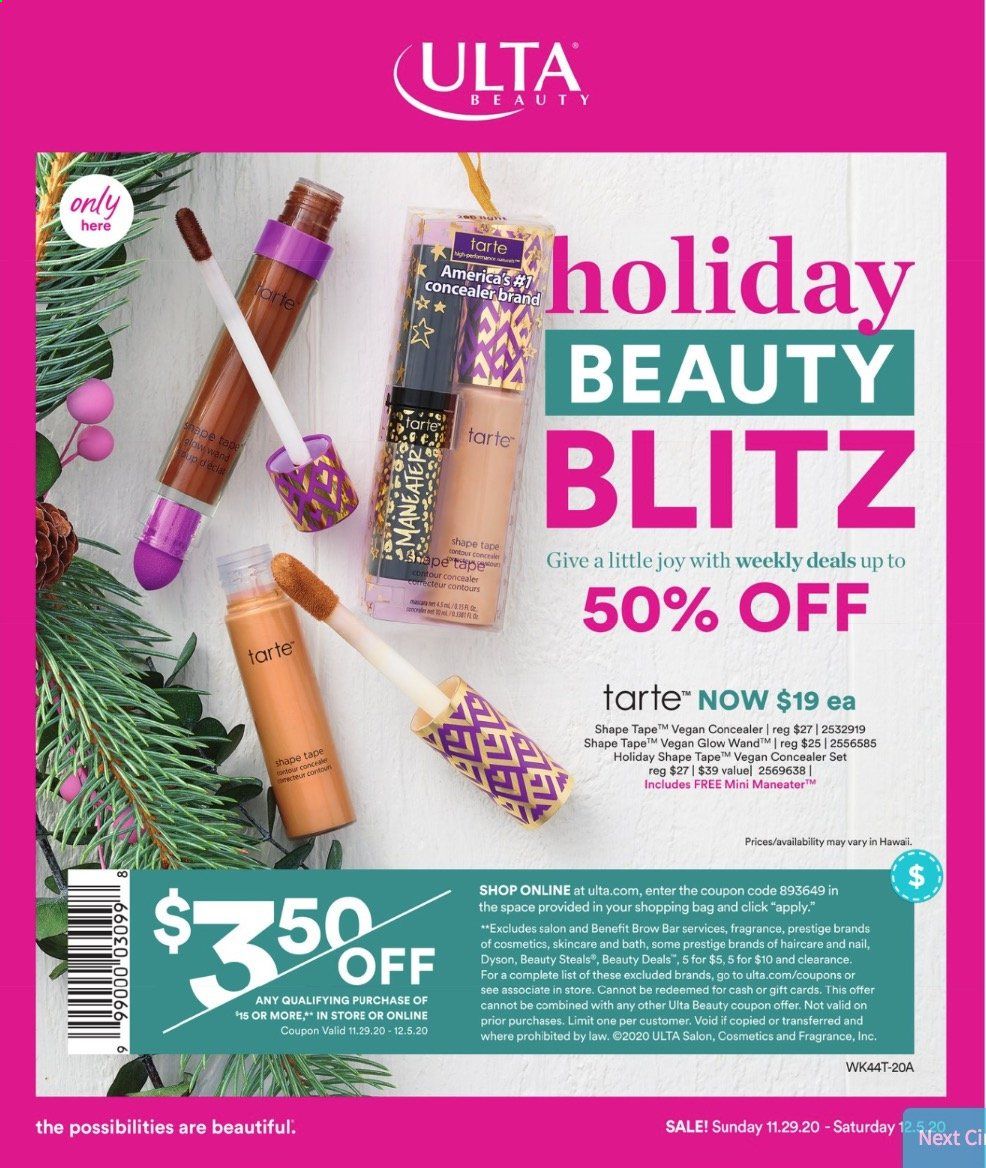 Ulta Beauty Weekly Ad Flyer November 29 to December 5