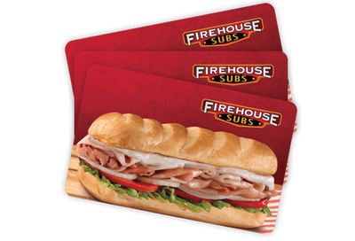 Get a Free Medium Sub When You Purchase a $15+ Gift Card at Firehouse Subs In-Store or Online