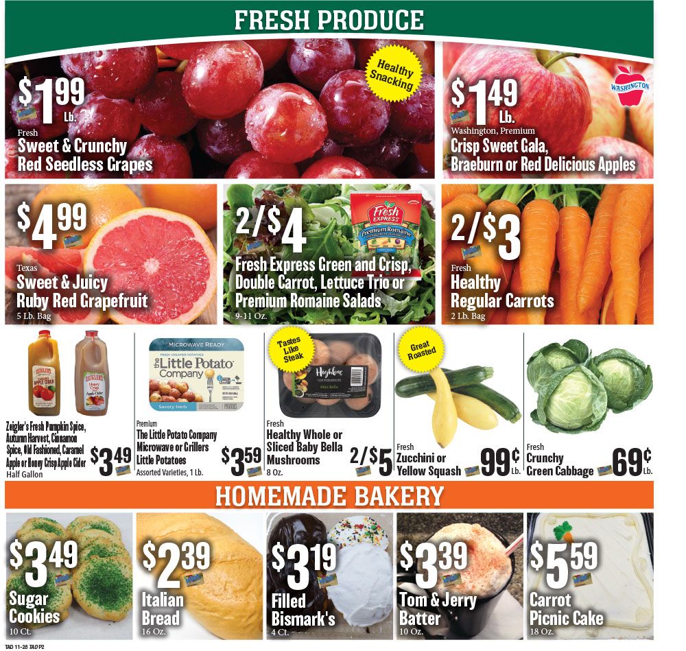 Tadych's Weekly Ad Flyer November 30 to December 6, 2020