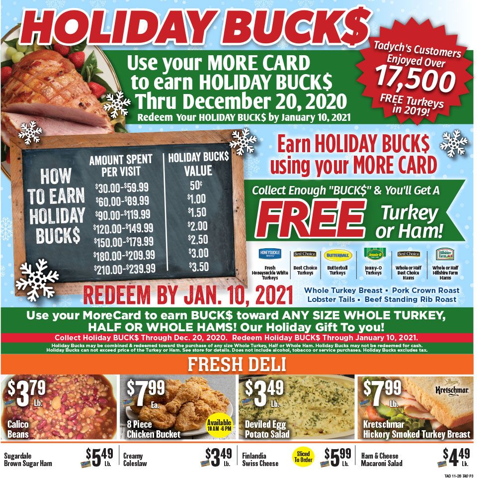Tadych's Weekly Ad Flyer November 30 to December 6, 2020