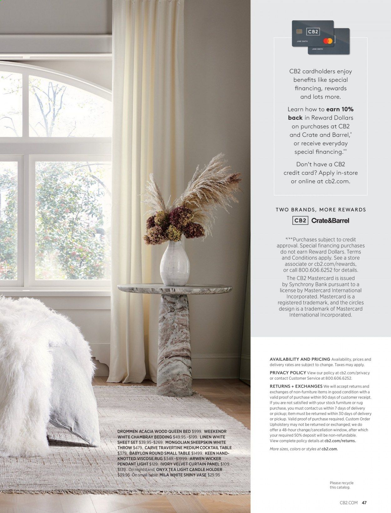 CB2 Weekly Ad Flyer December 1 to December 31