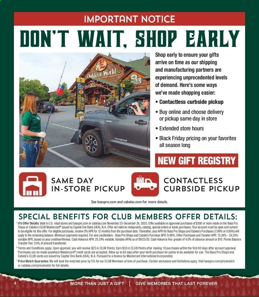 Bass Pro Shops Weekly Ad Flyer November 30 to December 24
