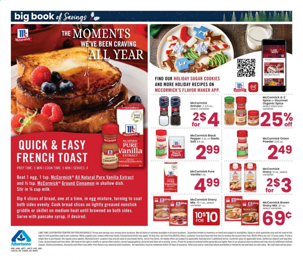 Albertsons Weekly Ad Flyer December 1 to January 4