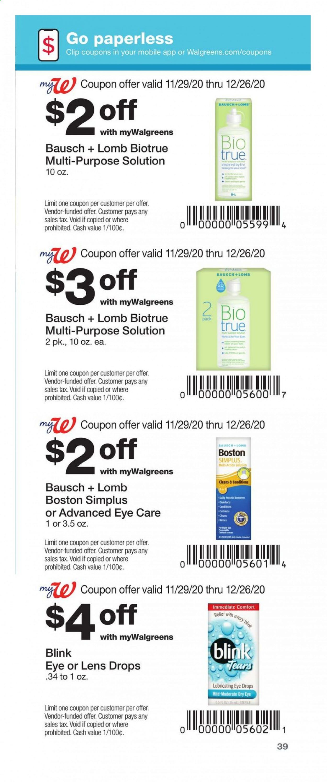 Walgreens Weekly Ad Flyer November 29 to December 26